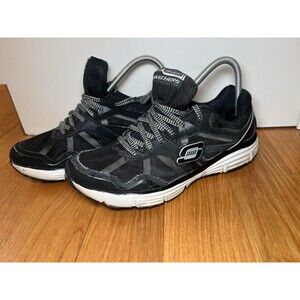 Skechers Shoes Womens Size 8.5 Black Running Athletic Sneakers SN 11642